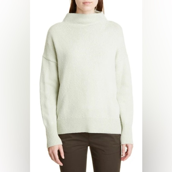 Buyer Backed Out-Relist Vince NWT Marled Funnel Neck Wool Cashmere Blend Sweater - Picture 2 of 7